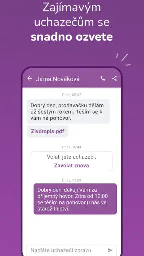 Práce za rohem pro firmy screenshot