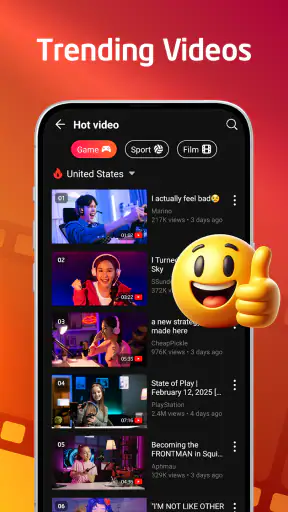 Přehrávač videa - wTuber screenshot