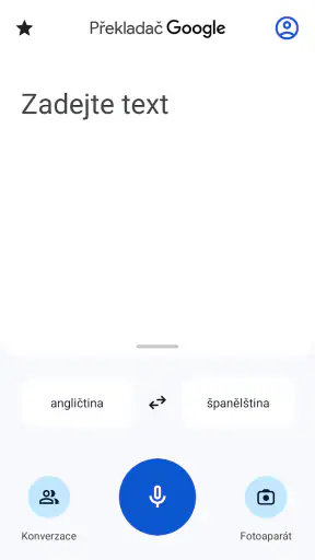 Překladač Google screenshot