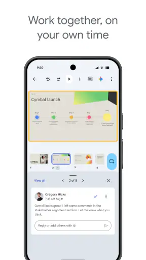 Prezentace Google screenshot