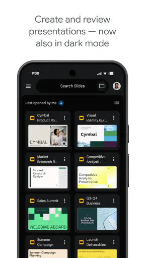 Prezentace Google screenshot