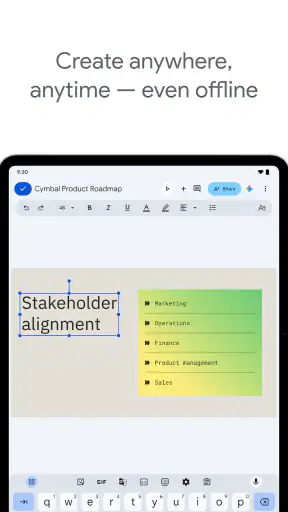Prezentace Google screenshot