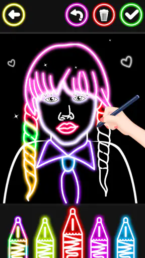 Princess Coloring Book Glitter screenshot