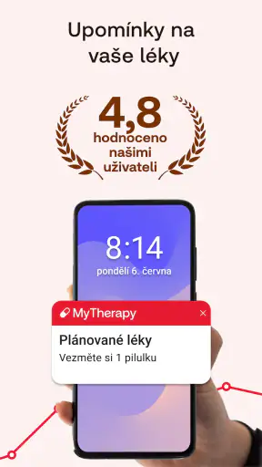Připomenutí léků MyTherapy screenshot