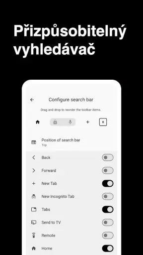Prohlížeč screenshot