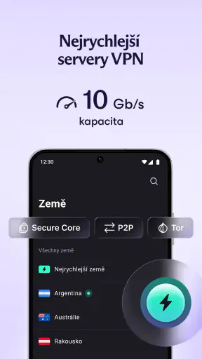 Proton VPN: Rychlá a bezpečná screenshot