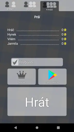 Prší - Karetní hra screenshot