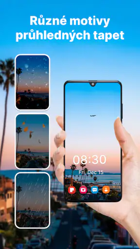Průhledná živá tapeta 4K screenshot