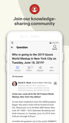 Quora: the knowledge platform screenshot