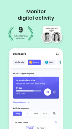 Qustodio Parental Control App screenshot