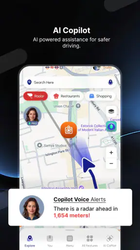 Radar GO-X: HUD, GPS, mapy screenshot