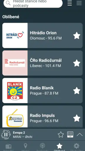 Rádio Česká - radio online screenshot