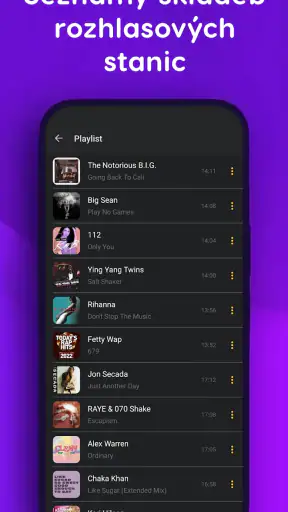 Rádio online screenshot