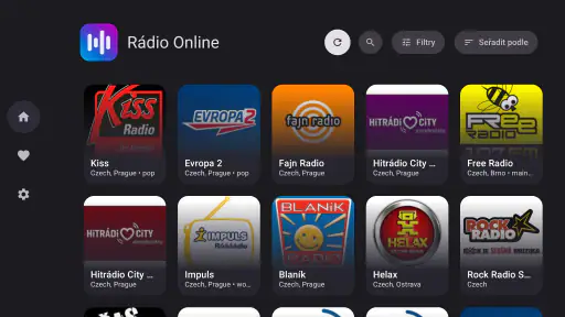 Rádio online screenshot