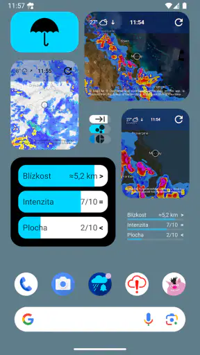 Rain Alarm (Dešťový alarm) screenshot
