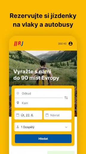 RegioJet screenshot