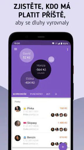 Settle Up – dlužníček screenshot