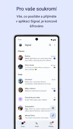 Signal – soukromá komunikace screenshot