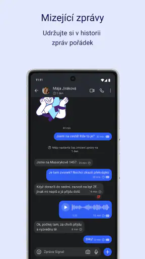 Signal – soukromá komunikace screenshot