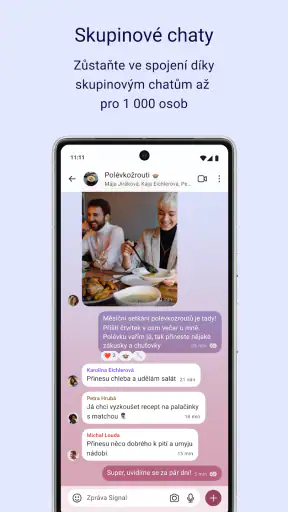 Signal – soukromá komunikace screenshot