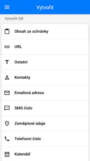 Skener QR a čárových kódů screenshot