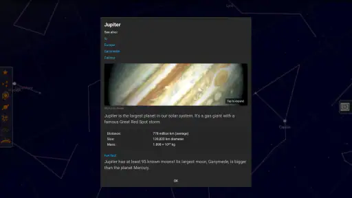Sky Map: Mapa oblohy screenshot