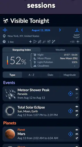 Sky Tonight - Star Gazer Guide screenshot