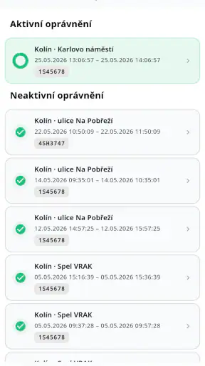 Smart4City Parkování screenshot
