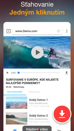 Sťahovač videí screenshot
