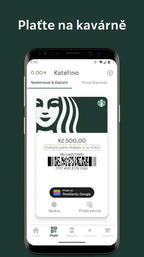 Starbucks Czechia screenshot