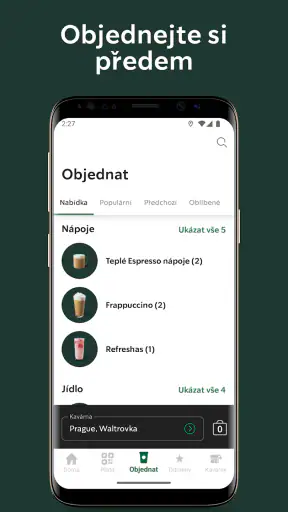 Starbucks Czechia screenshot