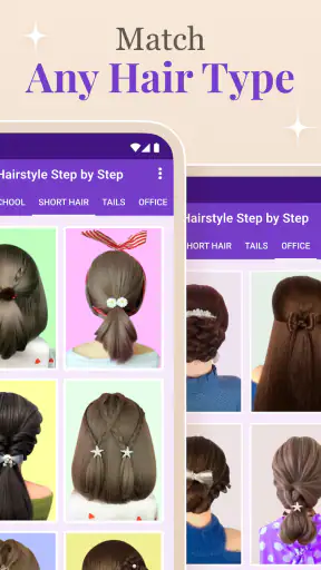 Step by Step Hairstyle App screenshot