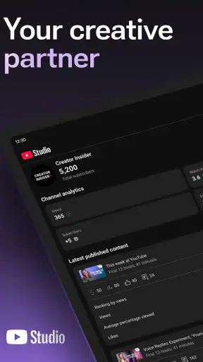 Studio YouTube screenshot