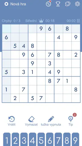 Sudoku - klasické sudoku screenshot
