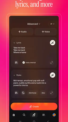 Suno - AI Music & Songs Maker screenshot