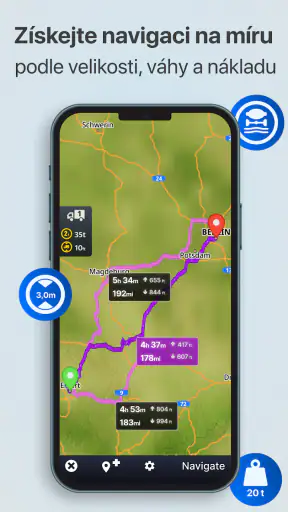 Sygic GPS Truck & Caravan screenshot