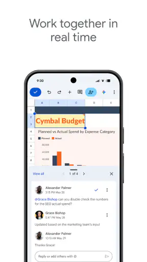 Tabulky Google screenshot