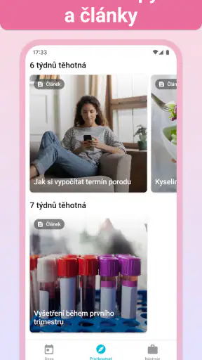 Těhotenství + | sledovací apka screenshot