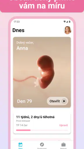 Těhotenství + | sledovací apka screenshot