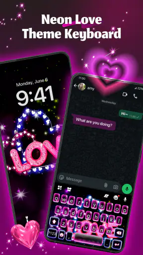 Témata Neon Love screenshot