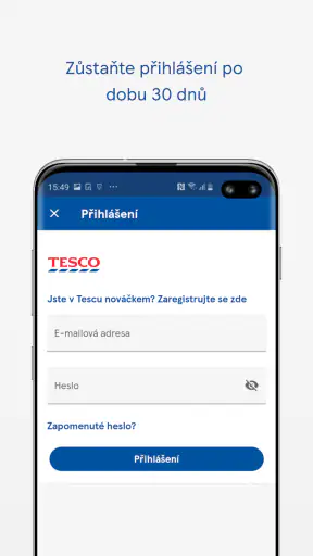 Tesco Online nákupy CZ screenshot