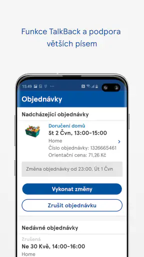 Tesco Online nákupy CZ screenshot