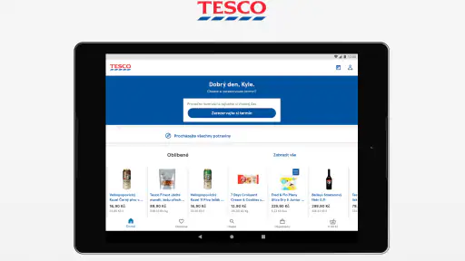 Tesco Online nákupy CZ screenshot