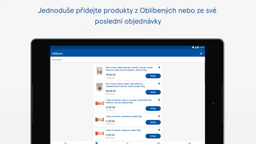 Tesco Online nákupy CZ screenshot