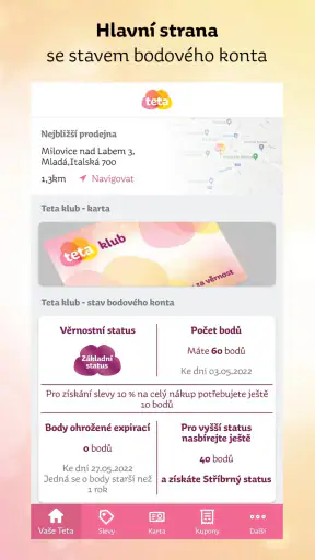 Teta Drogerie CZ screenshot