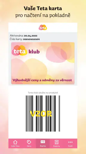 Teta Drogerie CZ screenshot