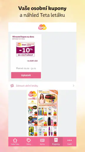 Teta Drogerie CZ screenshot