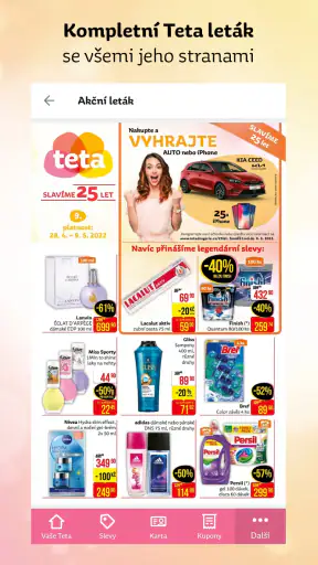 Teta Drogerie CZ screenshot