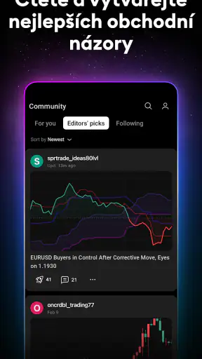 TradingView - Akcie a Krypto screenshot