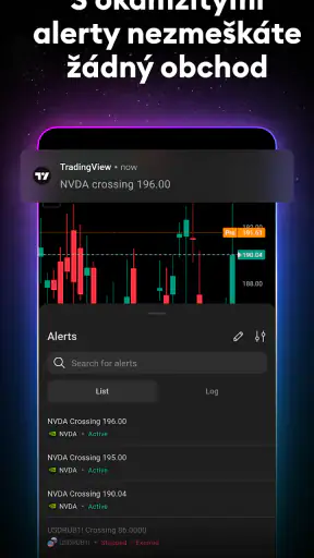TradingView - Akcie a Krypto screenshot